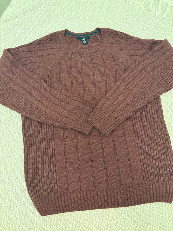 Renkli Yün Örgü Erkek Kazaklars/m bedenler - Görsel 2