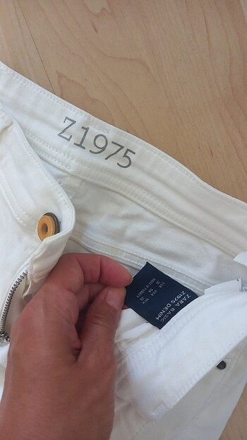 Zara Orjinal zara 36 beden beyaz kot pantalon