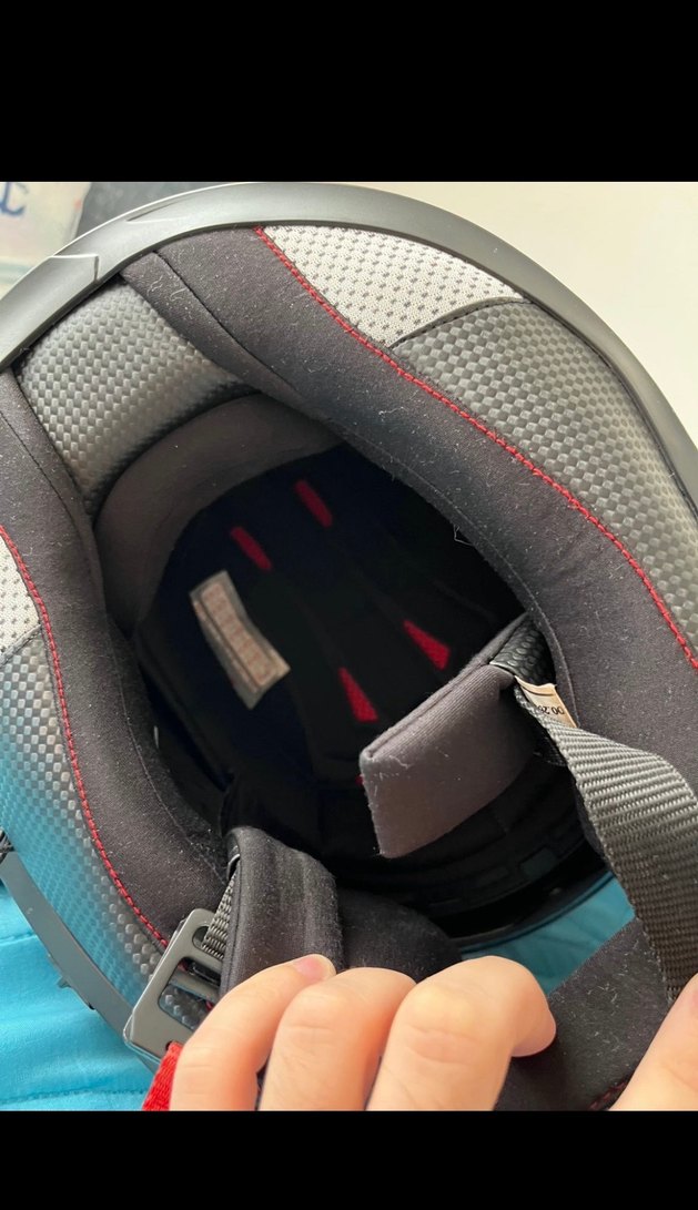 Desenli Siyah Seramik Motosiklet Kaskı - Görsel 3