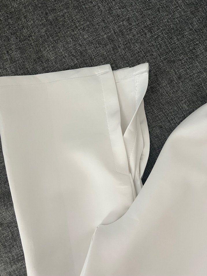 Beyaz Kadın scuba Pantolon - Görsel 2