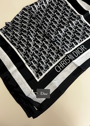 Dior Siyah Kadın Şal - Görsel 3