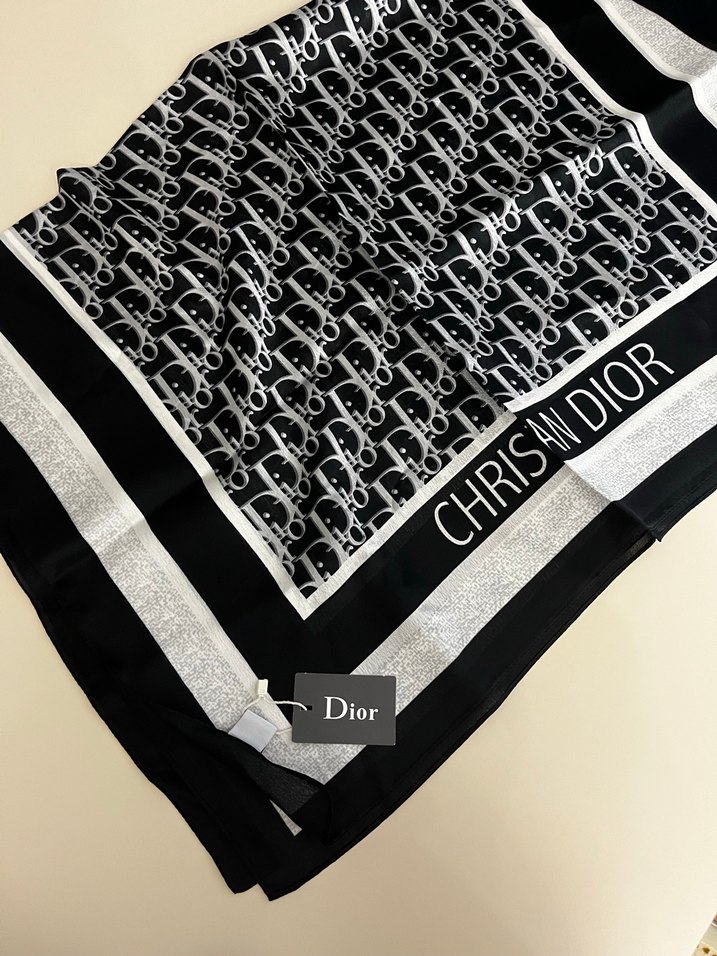 Dior Siyah Kadın Şal - Görsel 3