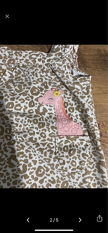 Carters Carters Leopar desenli Salopet/Tulum