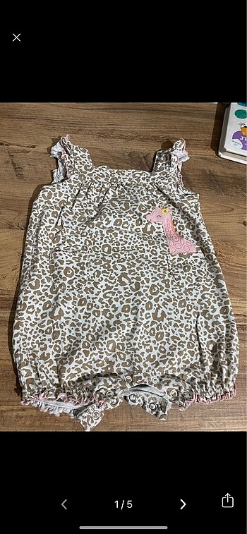 Carters Leopar desenli Salopet/Tulum