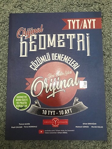 Orijinal Yayınları Tyt/Ayt Matematik Denemeleri