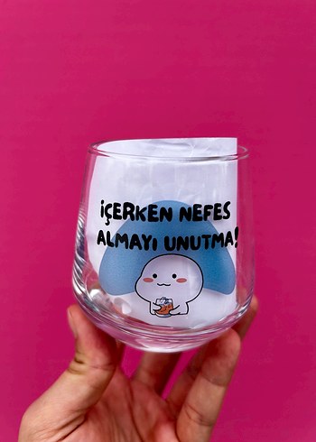 Diger Pastel Mavi Cam Bardak