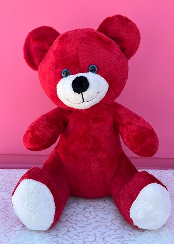 Beden Kırmızı Peluş Ayıcık Oyuncak