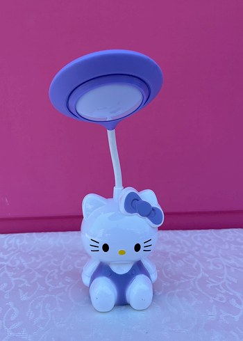 Mavi Hello Kitty Çocuk Masa Lambası
