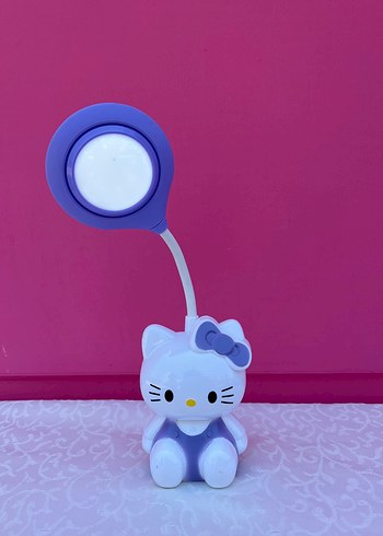 Beden mavi Renk Mavi Hello Kitty Çocuk Masa Lambası