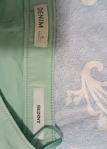 Yargıcı mint yeşil Midi Kumaş spor Pantolon