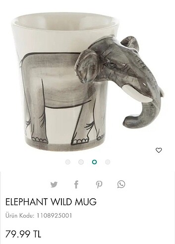 MUDO CONCEPT ELEPHANT WILD MUG