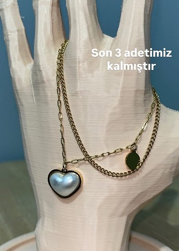 Altın Renkli Zincir Detaylı Bohem Midi Kolye