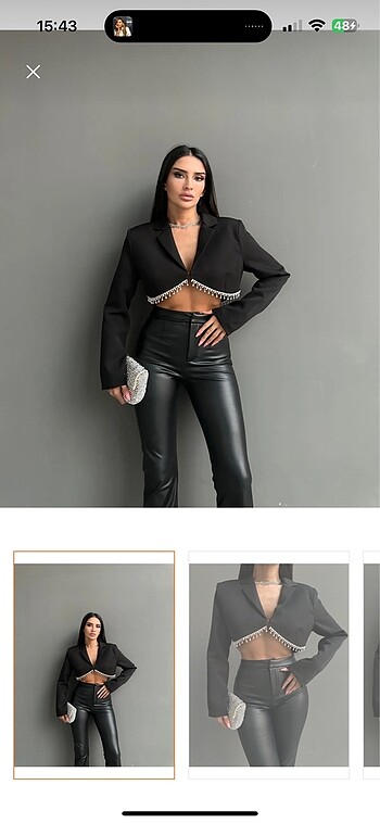 Crop blazer