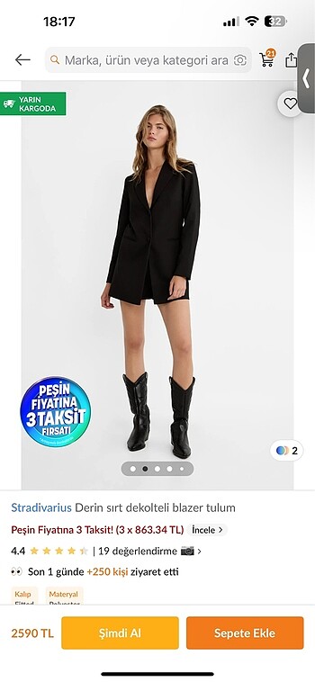 Bershka Blazer elbise