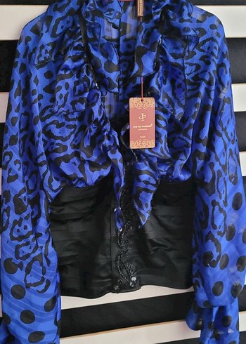 Uzun Kollu mavi bluz - Görsel 3