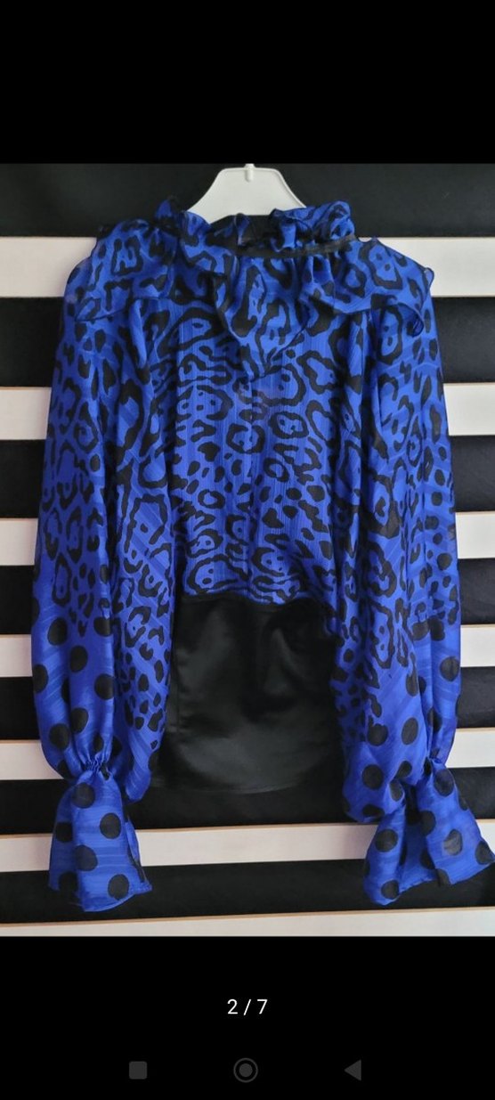 Uzun Kollu mavi bluz - Görsel 2