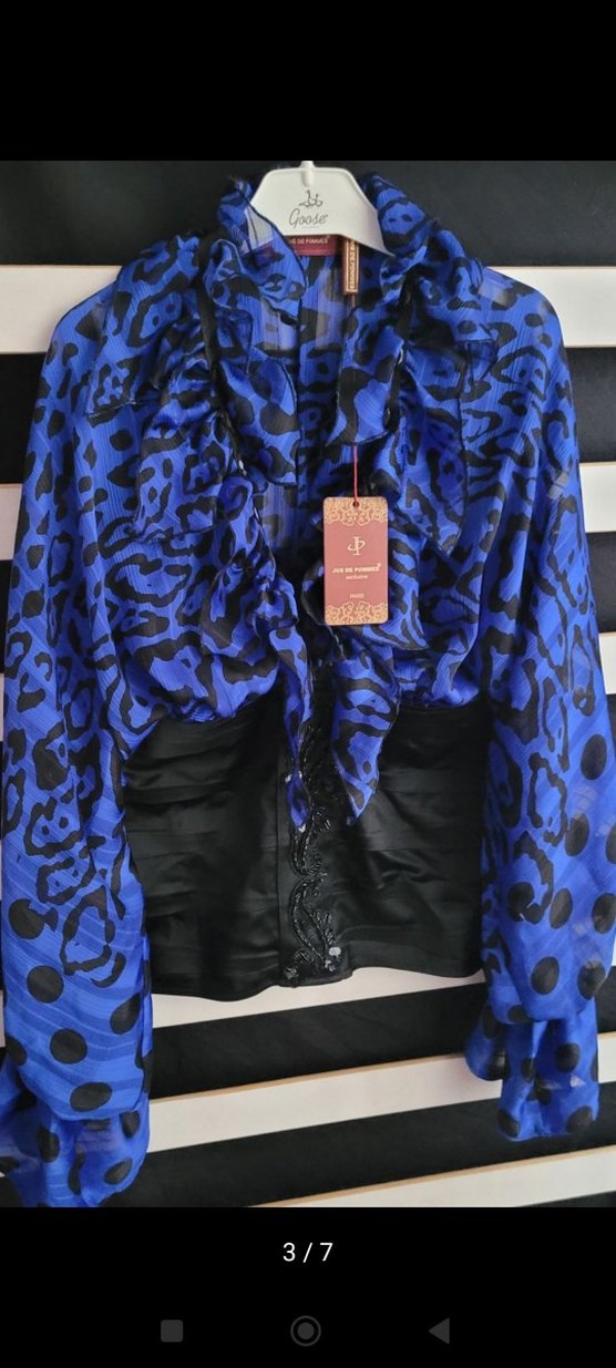 Uzun Kollu mavi bluz - Görsel 3