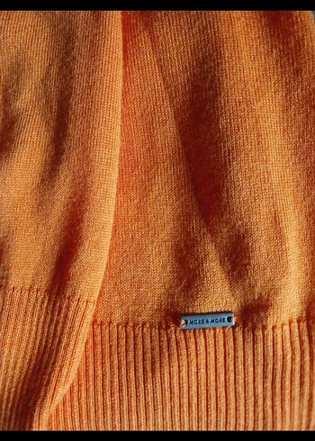 More&More  Turuncu Düğmeli Midi Kadın Hırka - Görsel 3