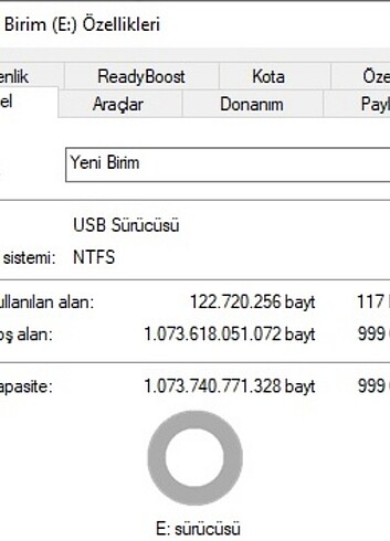 Beden Renk 1TB Micro SD hafıza kartı