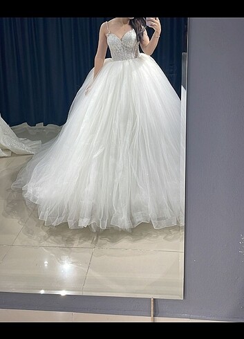Prenses model gelinlik 