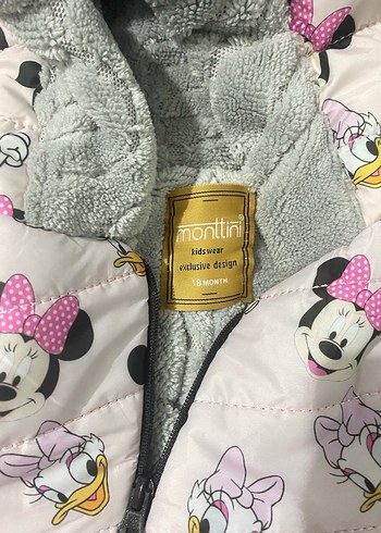 Kız Bebek Kapüşonlu Fermuarlı Tulum - Görsel 3