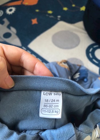 LC Waikiki Erkek Bebek Fermuarlı Mavi Ayıcık Desenli Uyku Tulumu