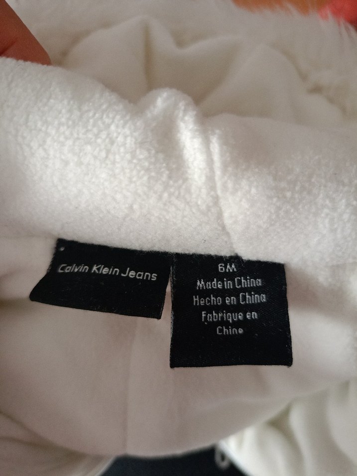 Calvin Klein Beyaz Kürklü Bebek Kız Tulumu - Görsel 2