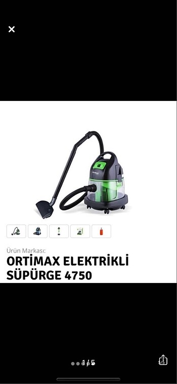 Elektirikli Süpürge ve Yıkama Makinesi