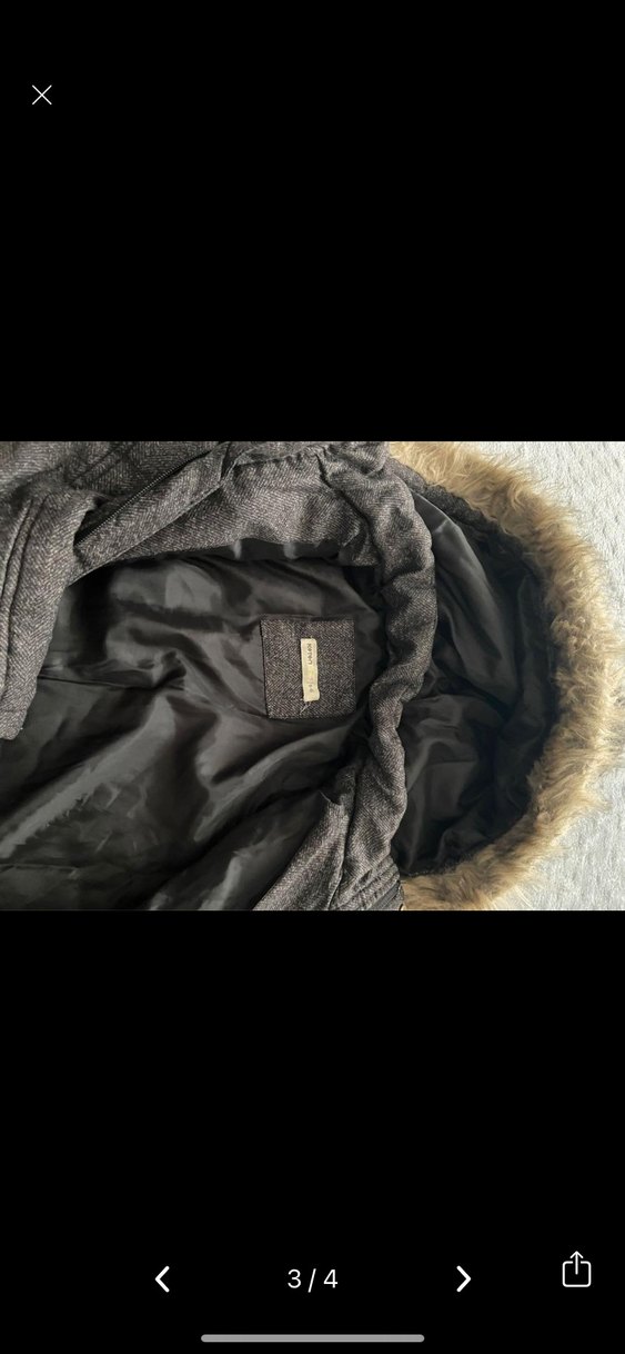 Gri çocuk mont - Görsel 3