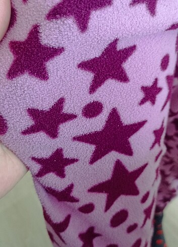 10 Yaş Beden mor Renk Polar pijama takımı