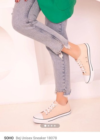 37 Beden ten rengi Renk Bej kız cocuk Sneakers - SOHO