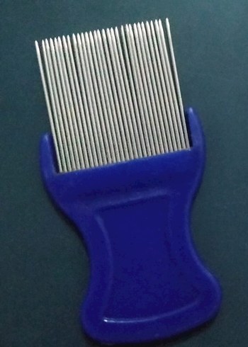 Metal Uçlu Mavi Bit tarağı