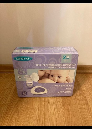 Lansinoh Tekli Elektrikli Göğüs Pompası Mor