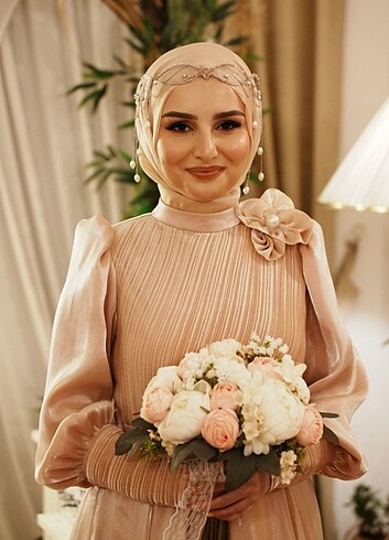 m Beden pembe Renk zaira dress lotus pelerinli abiye