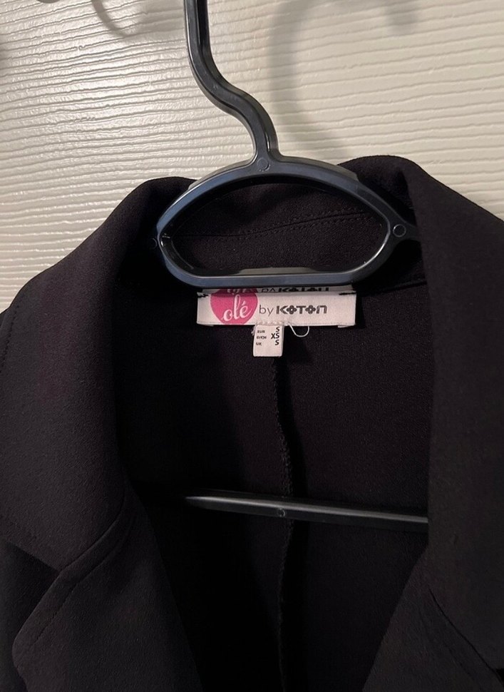 Siyah Mini Kolsuz Tulum - Görsel 3