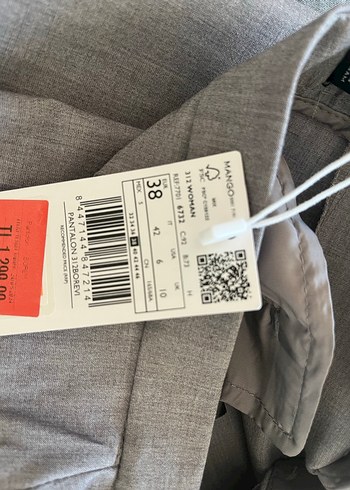 m Beden gri Renk Gri mango Kadın Blazer takım