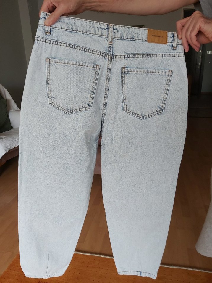 Geniş Kesim Midi Kot Pantolon - Görsel 2