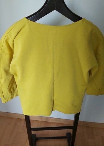 Sarı Keten   çok şık bluz orjinal - Görsel 3