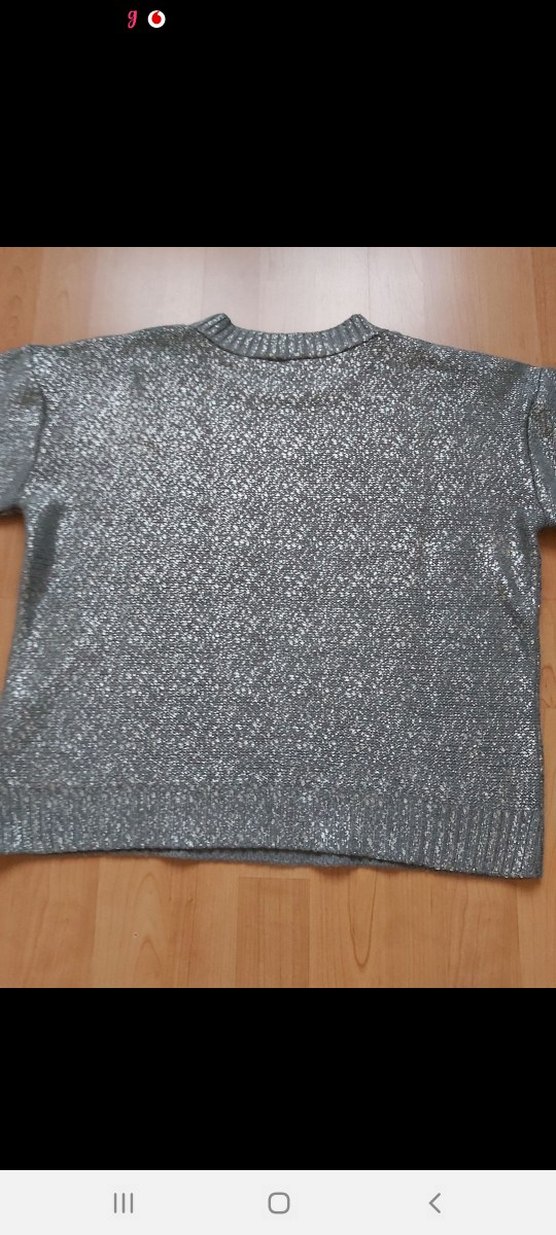 Gri Örgü Bohem Kadın Kazak - Görsel 2