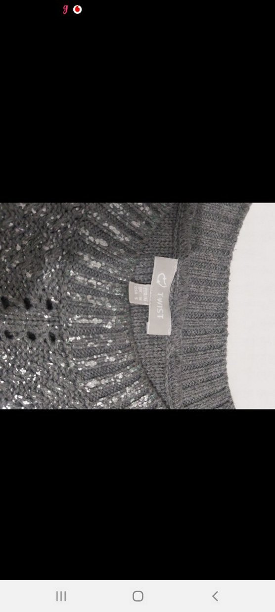 Gri Örgü Bohem Kadın Kazak - Görsel 4