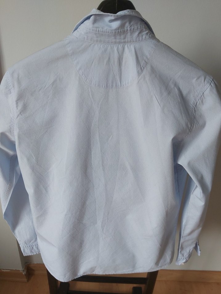 Kadın mavi Pamuklu Uzun Kollu Gömlek - Görsel 2