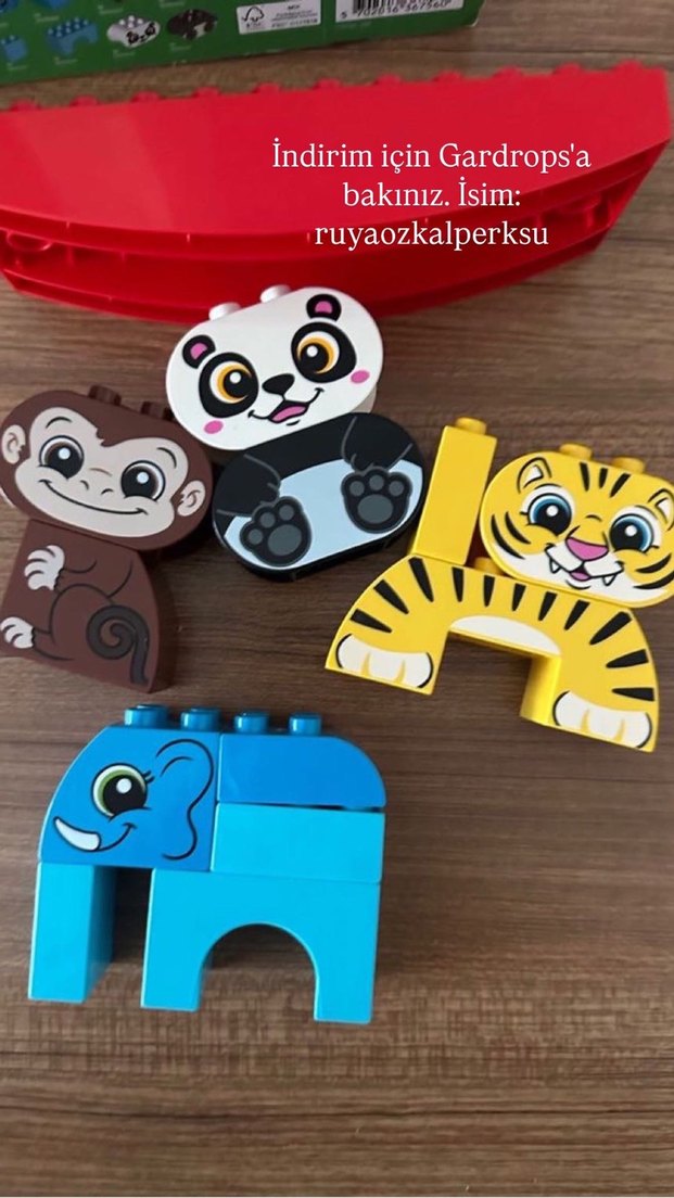 Renkli Hayvan Figürlü Lego Seti - Görsel 2