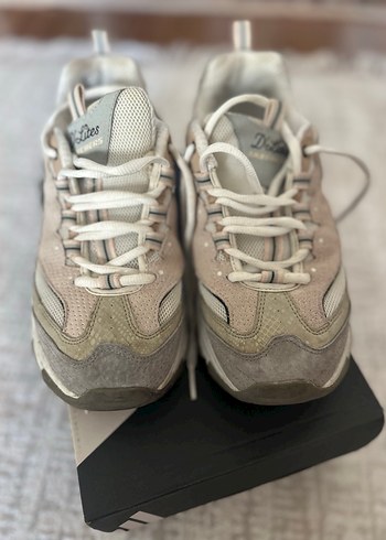 Skechers Bej Renk Bağcıklı Kadın Spor Ayakkabı - Görsel 5