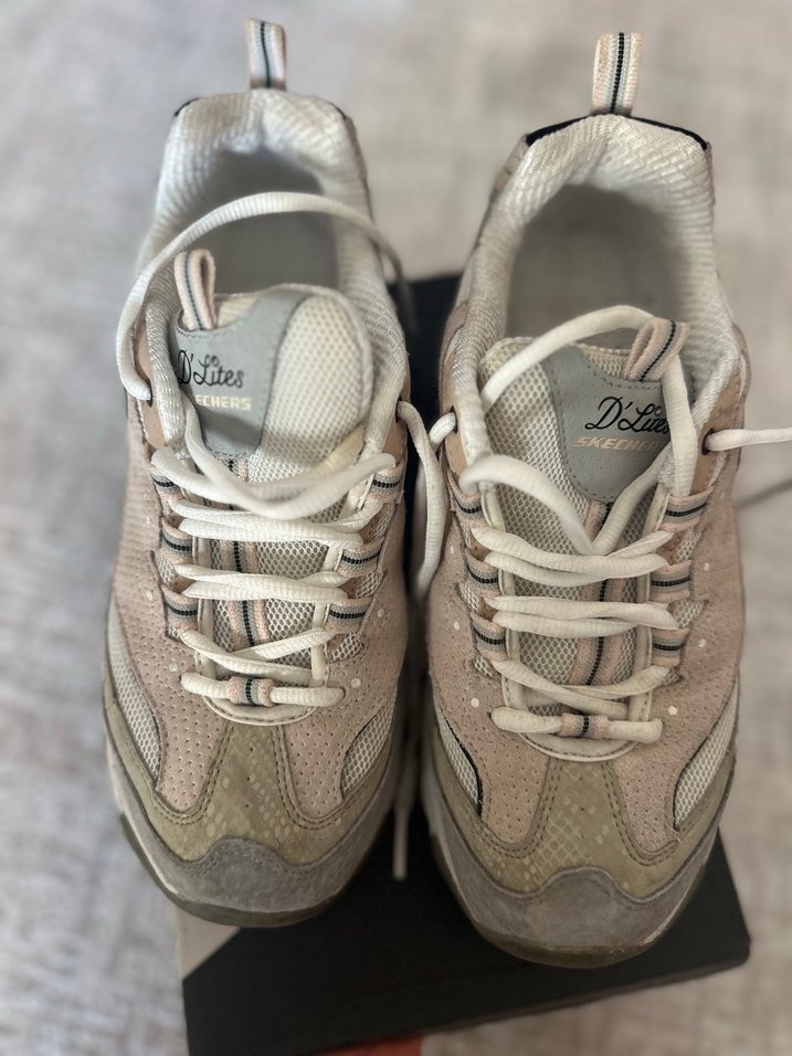 Skechers Bej Renk Bağcıklı Kadın Spor Ayakkabı - Görsel 4