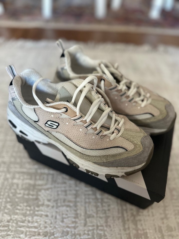 Skechers Bej Renk Bağcıklı Kadın Spor Ayakkabı - Görsel 3