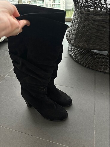 Kadın süet çizme - Görsel 4