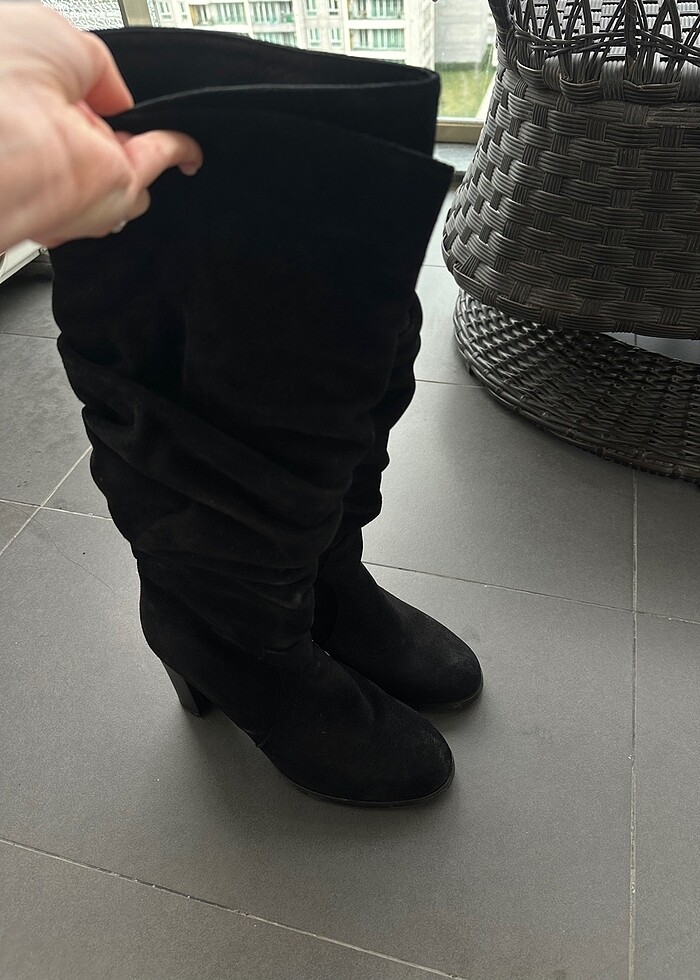 Kadın süet çizme - Görsel 4