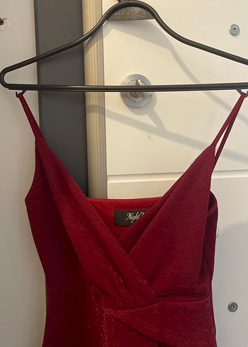 Bordo V Yakalı Drapeli Mini Abiye Elbise - Görsel 4