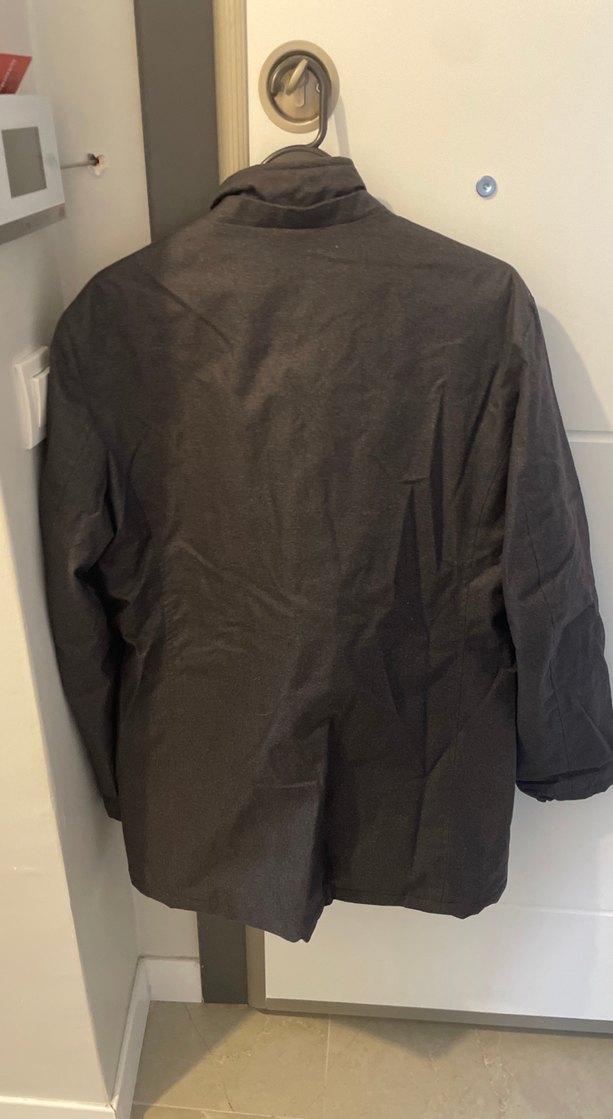 Düğmeli Siyah Erkek kaban - Görsel 3