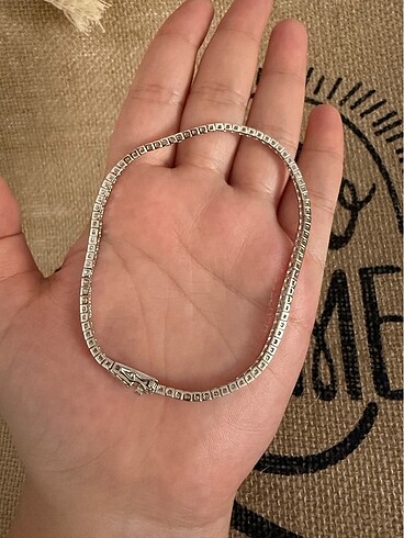  Beden beyaz Renk Gümüş su yolu bileklik(20cm)